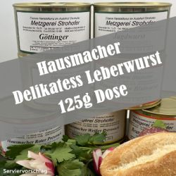 Hausmacher Delikatess Leberwurst in der 125 g Dose